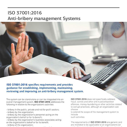 ISO 37001:2016 – Anti Bribery